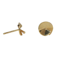 Split Circle 9ct Yellow Gold Stud Earrings