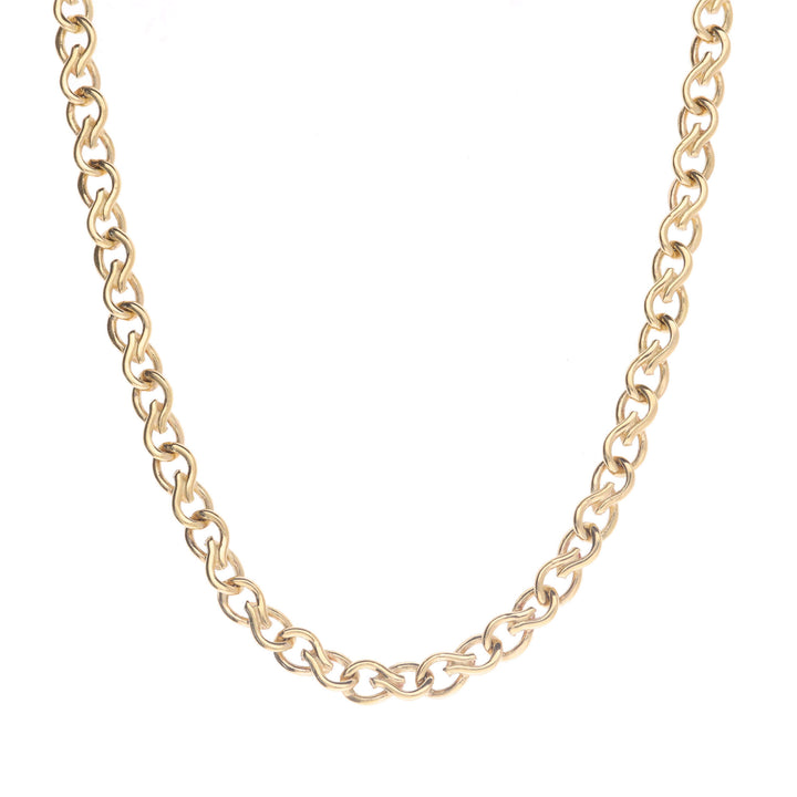 Twisted Teardrop 18ct Yellow Gold Necklace