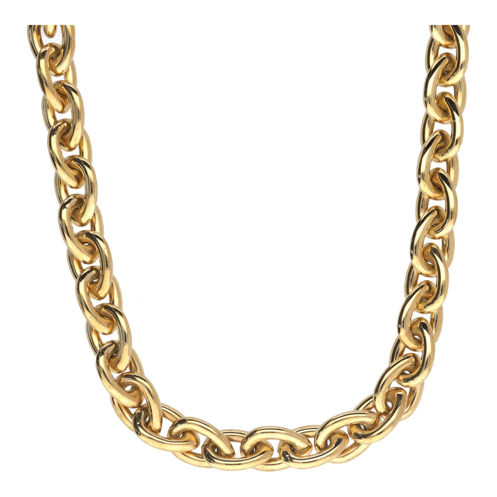 Teardrop Link 9ct Yellow Gold Necklace