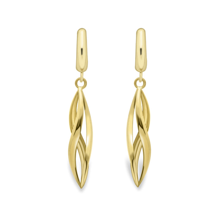 Twist Drop Earrings - Michael Jones Jeweller