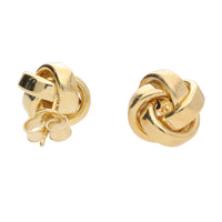 Large Knot 9ct Yellow Gold Stud Earrings - Michael Jones Jeweller