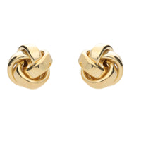 Large Knot 9ct Yellow Gold Stud Earrings - Michael Jones Jeweller