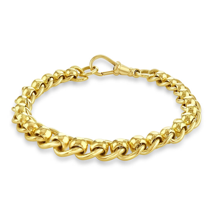 Pre-Owned 9ct Yellow Gold Round Linked Bracelet