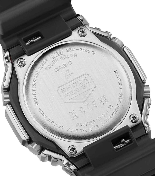 Casio G-Shock Metal Covered 2100 Solar Watch GBM-2100-1AER