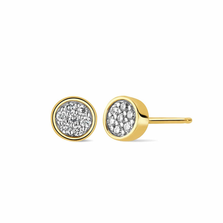 Clogau Clogau® Celebration 9ct Solid Gold Stud Earrings with Pavé-Set Lab-Grown Diamonds - Michael Jones Jeweller