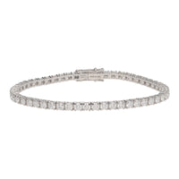 Diamond 5.00ct 18ct White Gold Line Bracelet