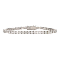 Diamond 6.18ct 18ct White Gold Line Bracelet