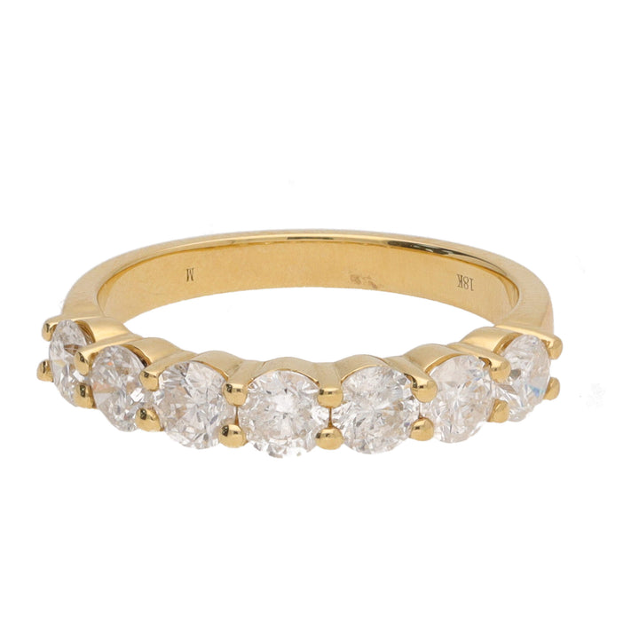 Diamond 1.66ct 18ct Yellow Gold Half Eternity Ring