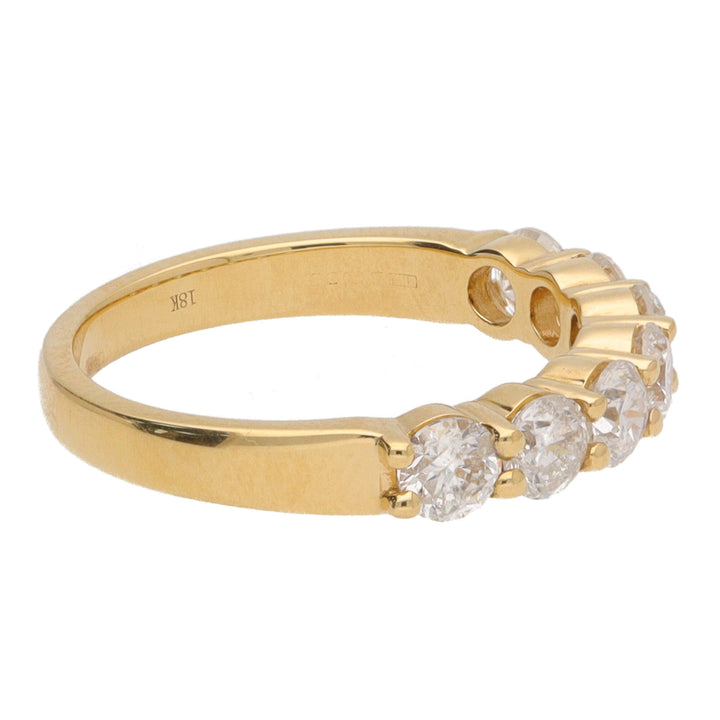 Diamond 1.66ct 18ct Yellow Gold Half Eternity Ring