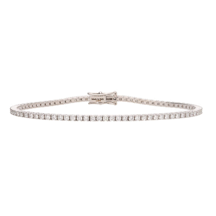 Diamond 2.15ct 18ct White Gold Tennis Bracelet