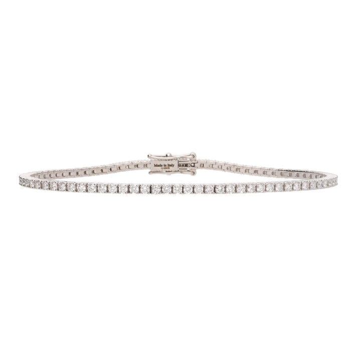 Diamond 2.15ct 18ct White Gold Tennis Bracelet