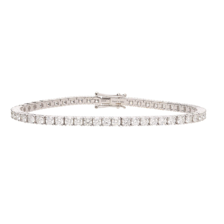 Diamond 5.67ct 18ct White Gold Tennis Bracelet