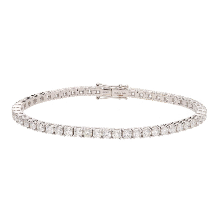 Diamond 5.67ct 18ct White Gold Tennis Bracelet