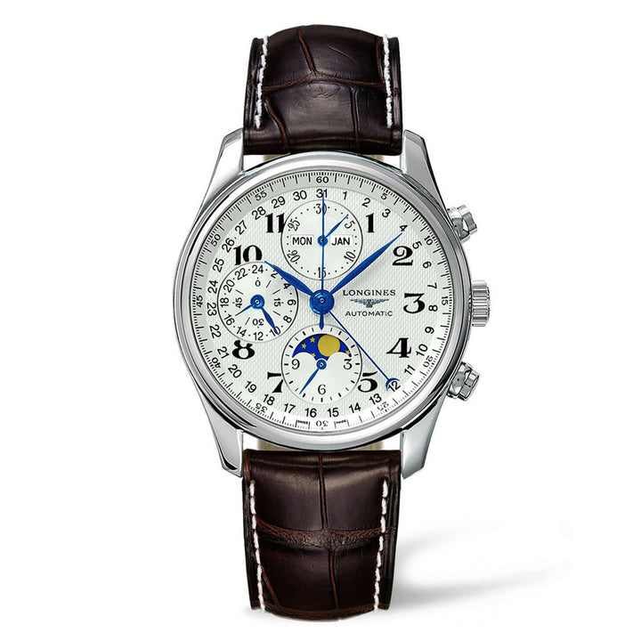 Longines MASTER COLLECTION 40mm Moonphase Chronograph Automatic Watch L26734783 - Michael Jones Jeweller