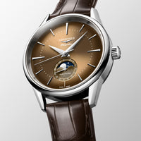 Longines FLAGSHIP HERITAGE MOONPHASE 38.5mm Automatic Watch L48154622 - Michael Jones Jeweller