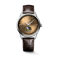 Longines FLAGSHIP HERITAGE MOONPHASE 38.5mm Automatic Watch L48154622 - Michael Jones Jeweller