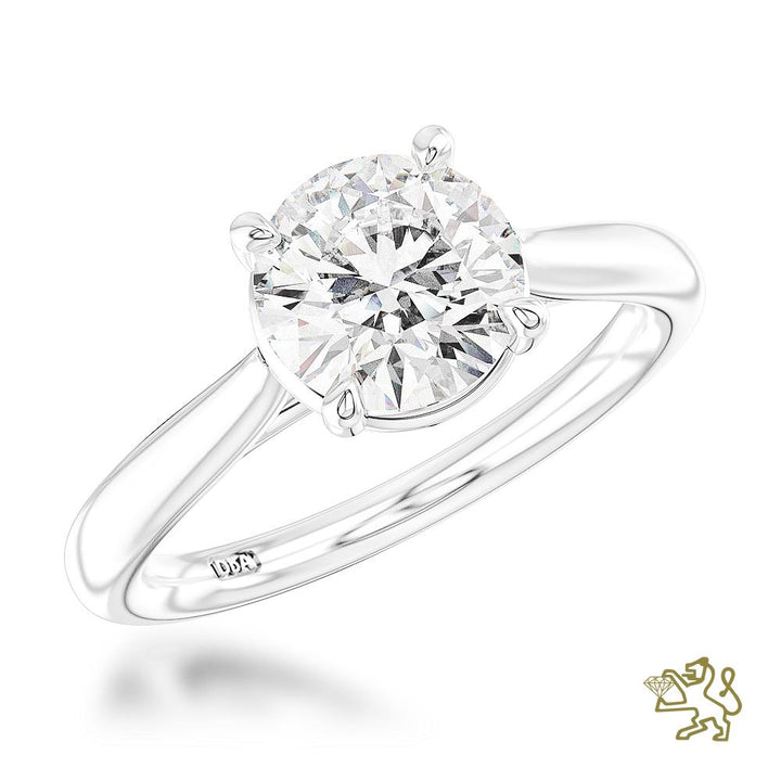 Classic Solitaire 2.09ct E VS1 Laboratory Grown Diamond Platinum Ring