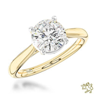 Lab Grown Classic Solitaire 2.01ct E VS1 LG Diamond Yellow Gold/Platinum Ring - Michael Jones Jeweller