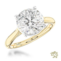 Lab Grown Classic Solitaire 3.01ct E VS1 LG Diamond Yellow Gold/Platinum Ring - Michael Jones Jeweller