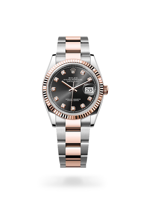 Rolex Datejust in Everose Rolesor - combination of Oystersteel and Everose gold, M126231-0020 - Michael Jones Jeweller