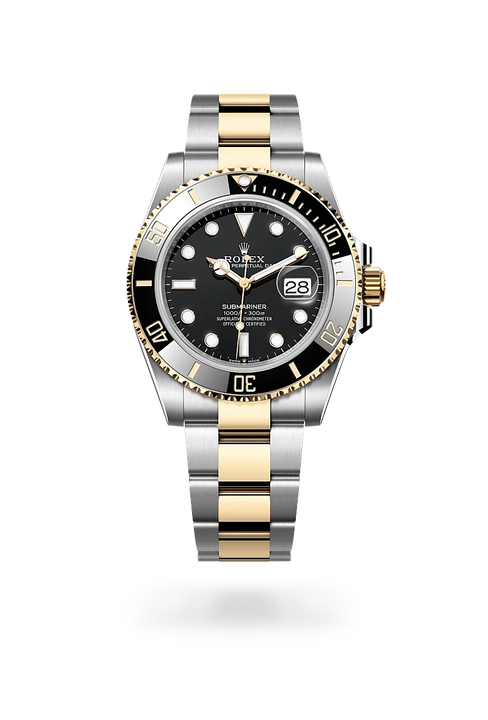 Rolex Submariner in Yellow Rolesor - combination of Oystersteel and yellow gold, M126613LN-0002 - Michael Jones Jeweller