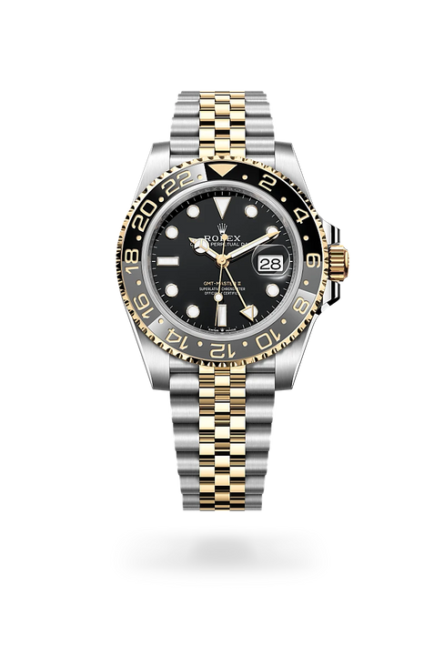 Rolex GMT-Master II in Yellow Rolesor - combination of Oystersteel and yellow gold, M126713GRNR-0001 - Michael Jones Jeweller