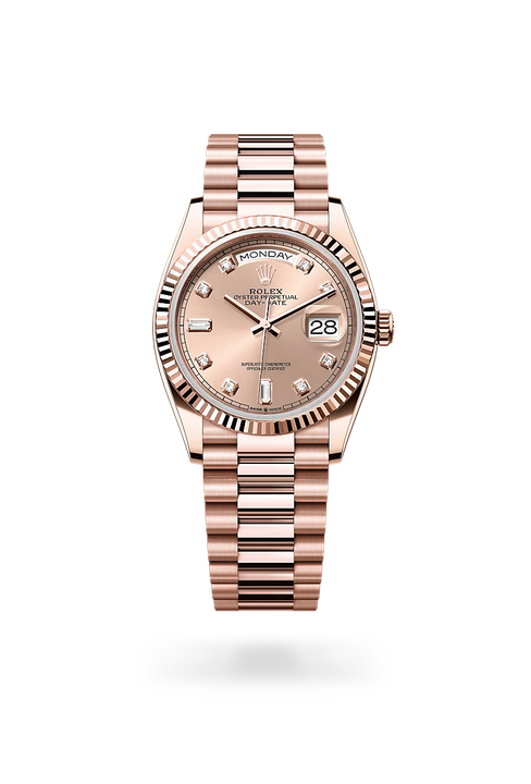 Rolex Day-Date in 18 ct Everose gold, M128235-0009 - Michael Jones Jeweller