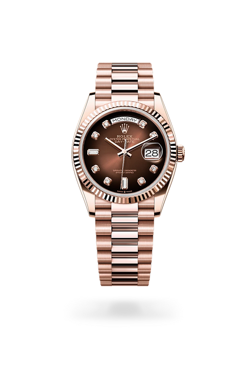 Rolex Day-Date in 18 ct Everose gold, M128235-0037 - Michael Jones Jeweller