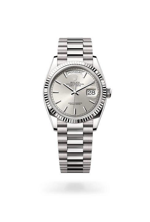 Rolex Day-Date in 18 ct white gold, M128239-0005 - Michael Jones Jeweller