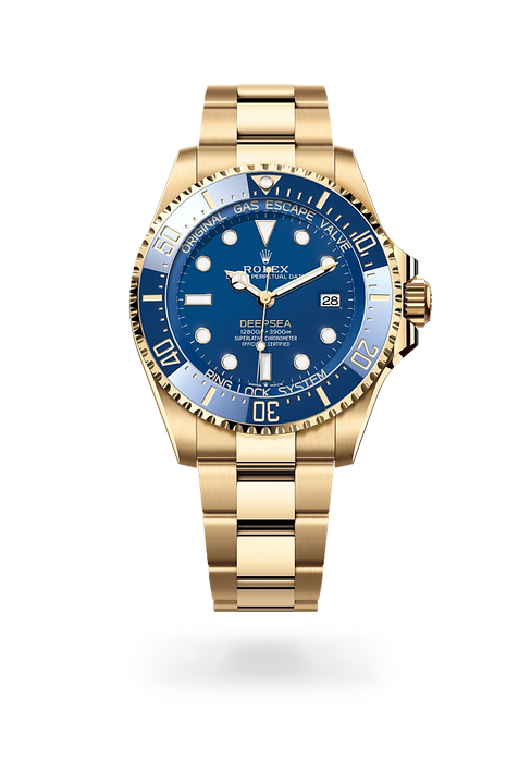 Rolex Deepsea in 18 ct yellow gold, M136668LB-0001 - Michael Jones Jeweller