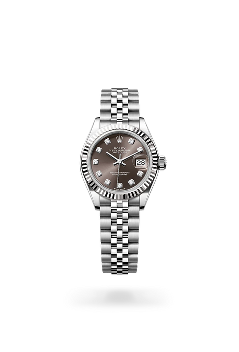 Rolex Lady-Datejust in White Rolesor - combination of Oystersteel and white gold, M279174-0015 - Michael Jones Jeweller