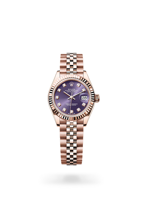 Rolex Lady-Datejust in 18 ct Everose gold, M279175-0020 - Michael Jones Jeweller