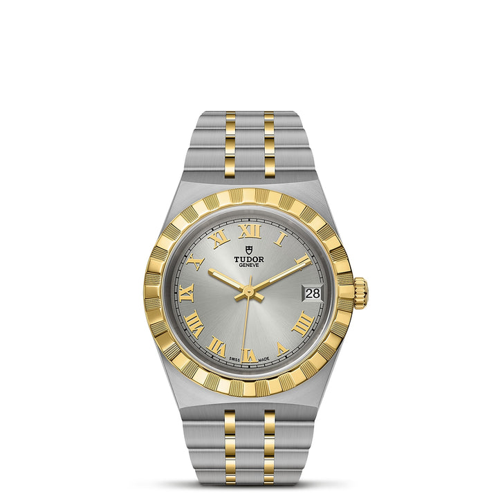 TUDOR Royal 34mm Yellow Gold and Steel Automatic Watch M28403-0001