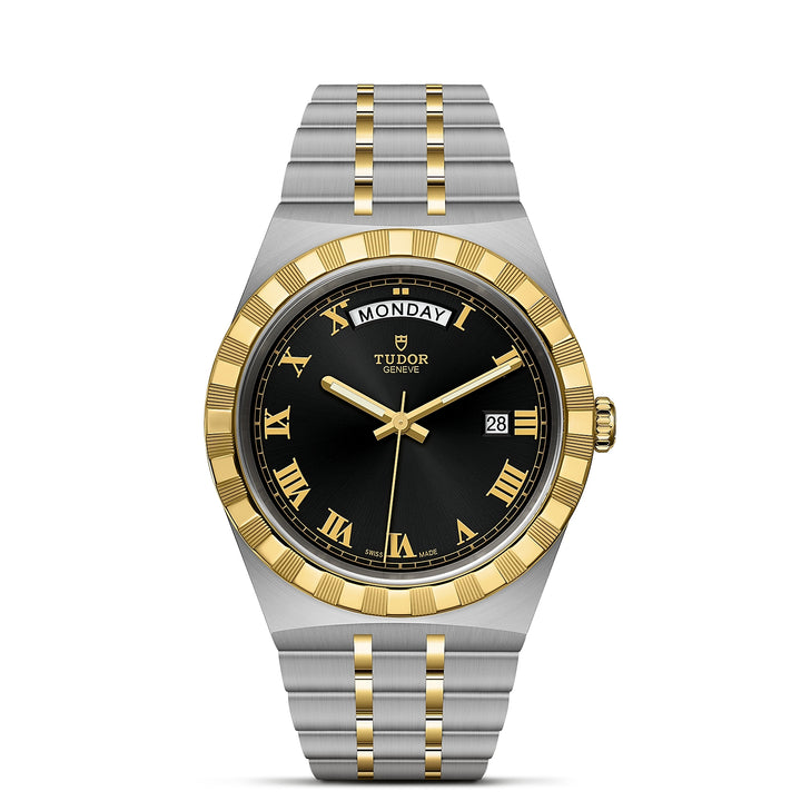TUDOR Royal 41mm Yellow Gold and Steel Day Date Automatic Watch M28603-0003