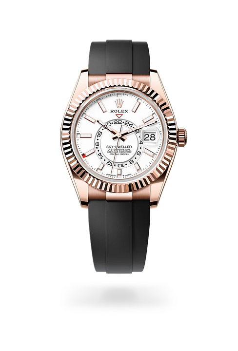 Rolex Sky-Dweller in 18 ct Everose gold, M336235-0003 - Michael Jones Jeweller