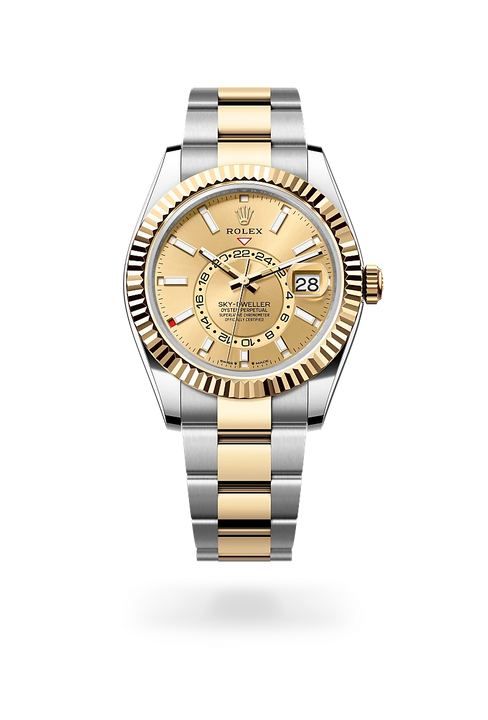 Rolex Sky-Dweller in Yellow Rolesor - combination of Oystersteel and yellow gold, M336933-0001 - Michael Jones Jeweller