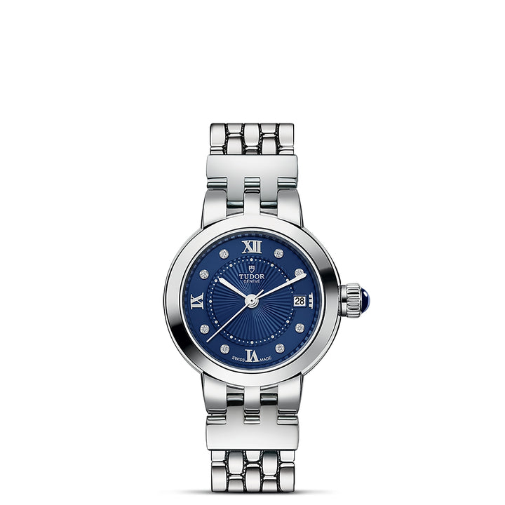 TUDOR Clair De Rose 26mm Stainless Steel Diamond Automatic Watch M35200-0010
