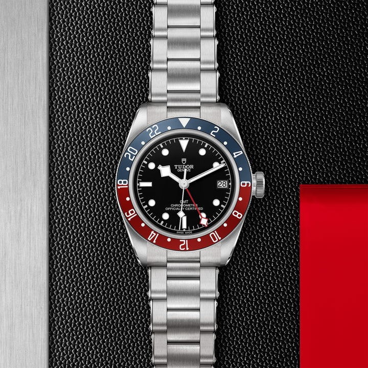 TUDOR Black Bay GMT 41mm Chronometer  Steel Automatic Watch M79830RB-0001