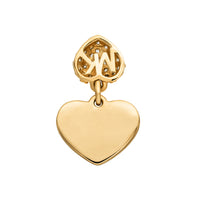 Michael Kors Women's Kors Love Pavé Heart 14K Gold-Plated Sterling Silver Ring (L)