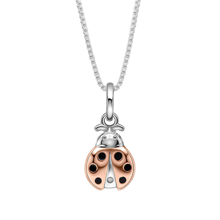 D for Diamond Children's Ladybird Pendant