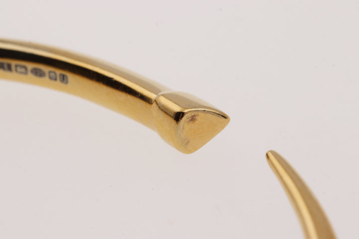 Shaun Leane Yellow Gold Vermeil Slim Tusk Bangle Medium SA038.YVNABZM - Michael Jones Jeweller