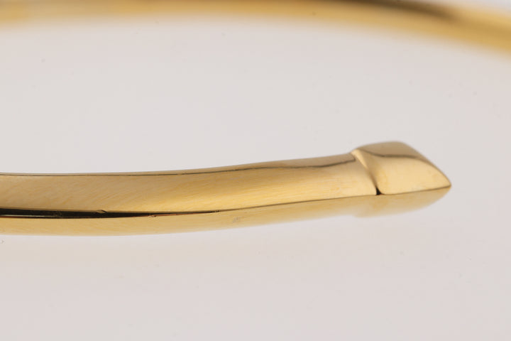 Shaun Leane Yellow Gold Vermeil Slim Tusk Bangle Medium SA038.YVNABZM - Michael Jones Jeweller