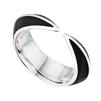 Shaun Leane Sabre Deco Silver Ceramic Ring - Michael Jones Jeweller