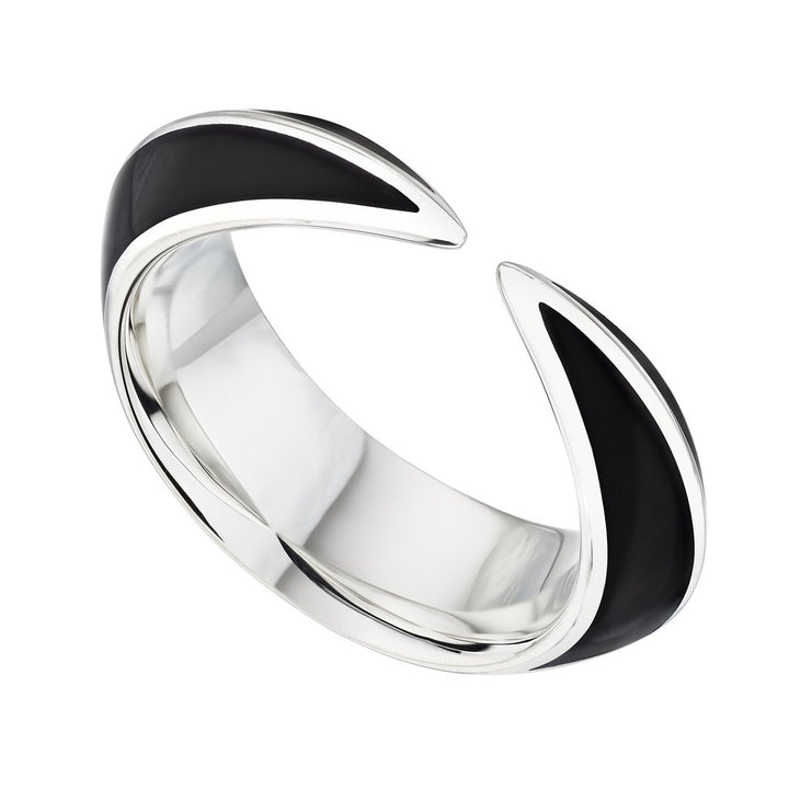 Shaun Leane Sabre Deco Silver Ceramic Ring