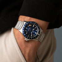 Bremont Supermarine 300m GMT Limited Edition 'Glacier' Blue 40mm Automatic Watch SM40-GMT-SS-BLBK-B