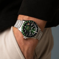 Bremont Supermarine 300m GMT Limited Edition 'Tundra' Green 40mm Automatic Watch SM40-GMT-SS-GNBK-B - Michael Jones Jeweller