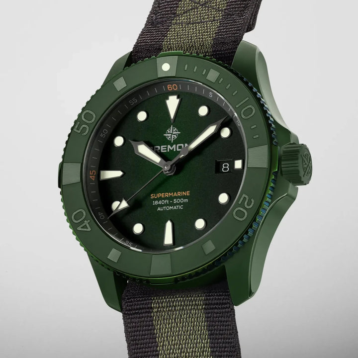 Bremont Supermarine Full Ceramic Jungle Green Limited Edition 43mm Automatic Watch SM43-DT-GNCER-GN-N-S - Michael Jones Jeweller