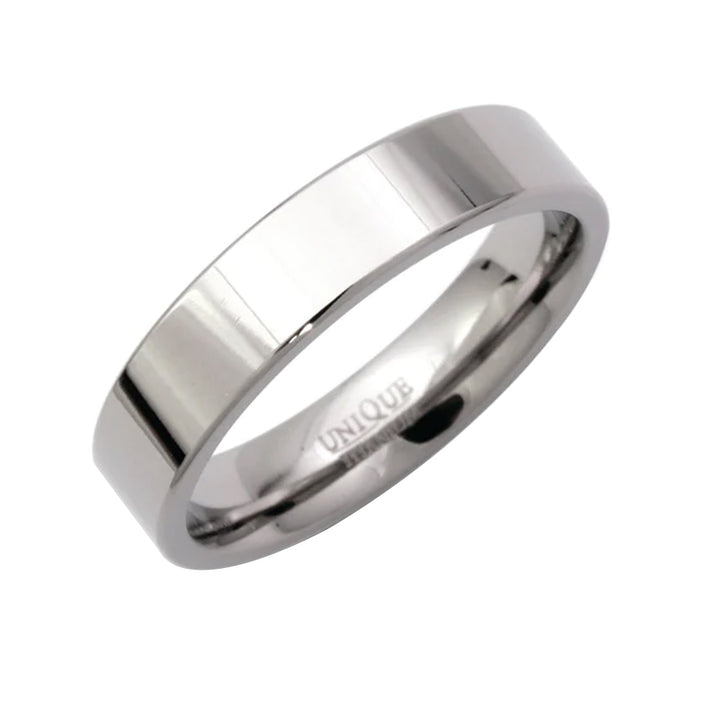 Unique Titanium 5mm Polished Ring - Michael Jones Jeweller