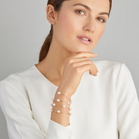 Yana Nesper Akoya Pearl 18ct Yellow Gold Wraparound Bracelet