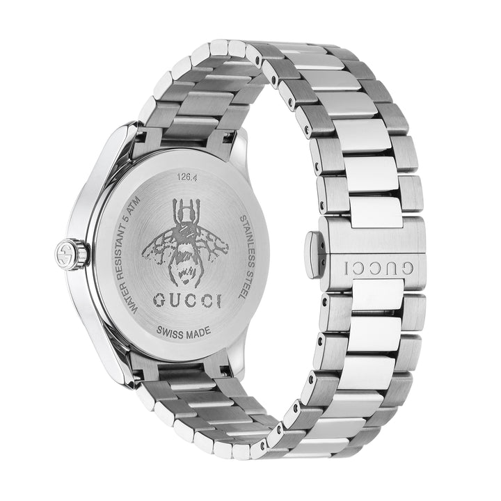 Gucci G-Timeless 38mm Guilloche Signature Quartz Watch YA1264029A